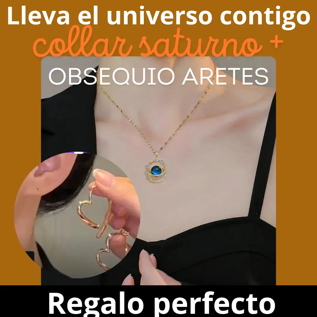 Collar Planeta Saturno +REGALO