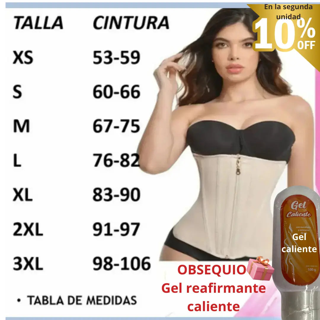 Cinturilla Reloj de arena body fit + REGALO gel reductor