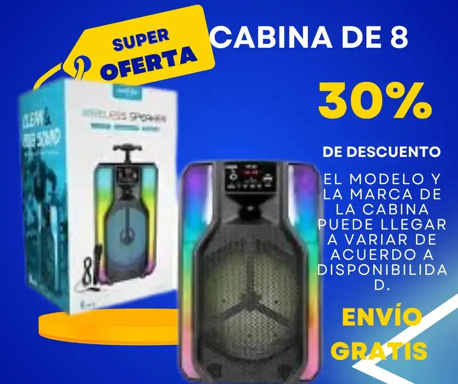 Cabina 8" + OBSEQUIO