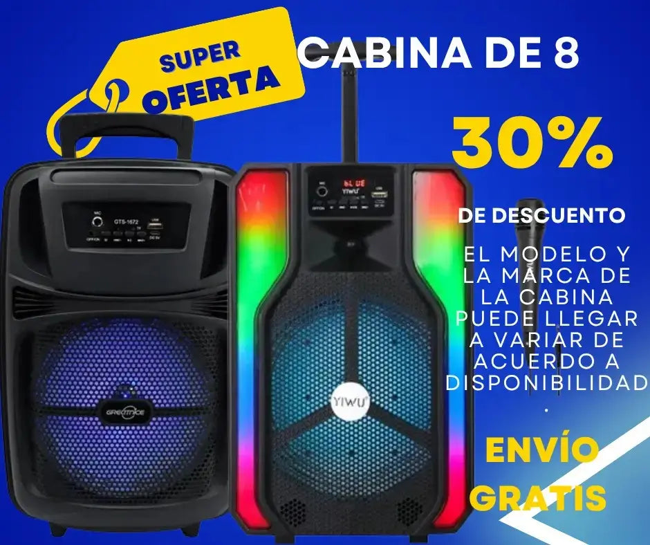Cabina 8" + OBSEQUIO