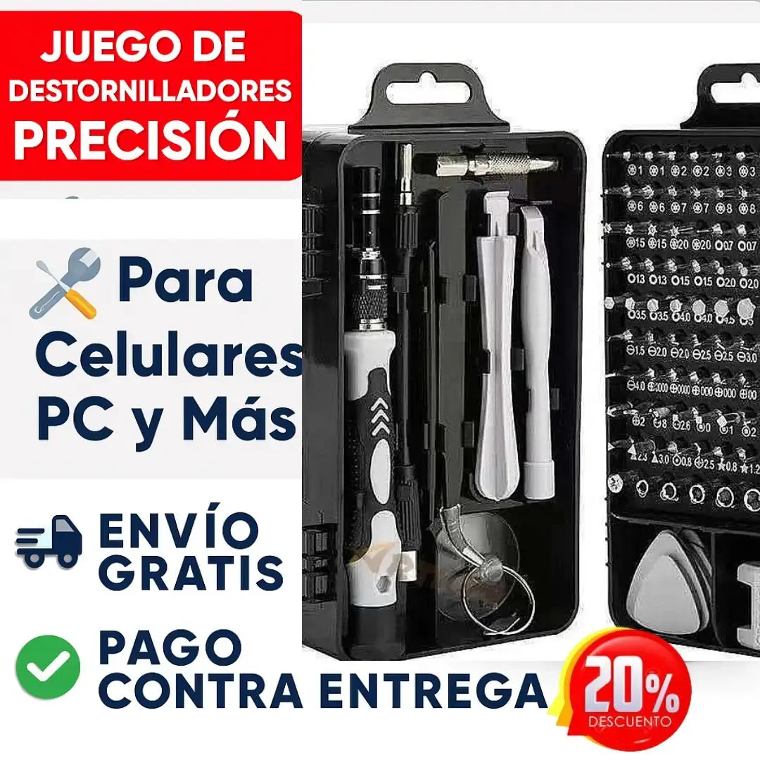 Kit De Destornilladores de precisión 115 en 1