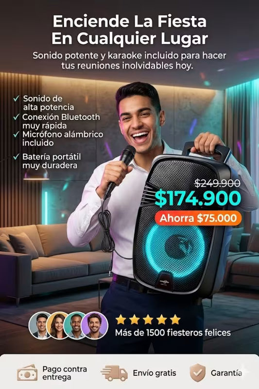 RUMBABOX™ –La cabina de 8" que prende la fiesta + OBSEQUIO