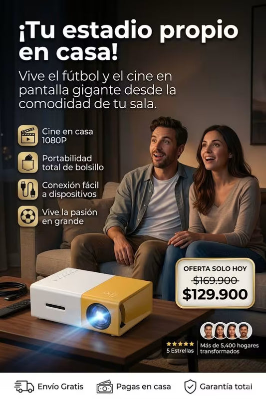 MINI PROYECTOR YG300Lleva el cine a todas partes