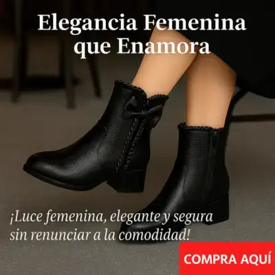 Terc-Botas de cuero terciopelo dama