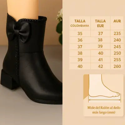 Terc-Botas de cuero terciopelo dama