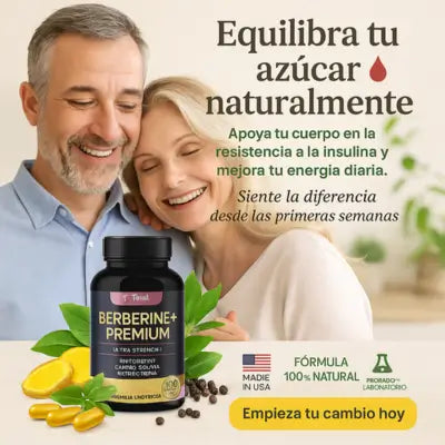 Berberina+ Premium Total Health controla tus niveles de azúcar