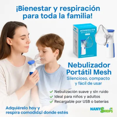 Nebulizador Portatil Pediatrico Y Adulto