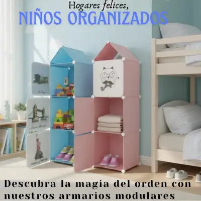 FUNSPACE™ Closet 3 en 1 – Organiza ropa y juguetes sin caos