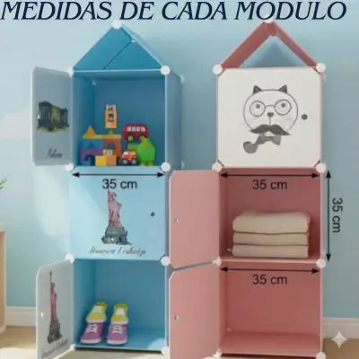 FUNSPACE™ Closet 3 en 1 – Organiza ropa y juguetes sin caos