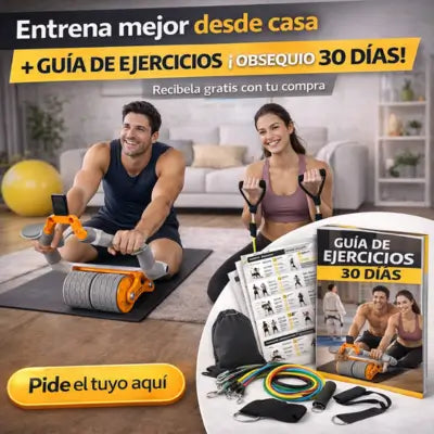 AUTOMATIC PRO™ Rueda + bandas - Entrenamiento completo sin gimnasio