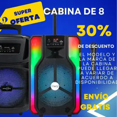 RUMBABOX™ –La cabina de 8" que prende la fiesta + OBSEQUIO