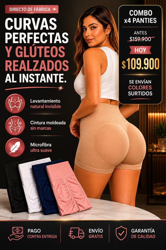 Combo x4 Panty Levantacola