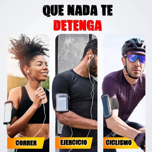 ARM-BAND Brazalete deportivo ajustable corre, entrena y lleva tu celular seguro