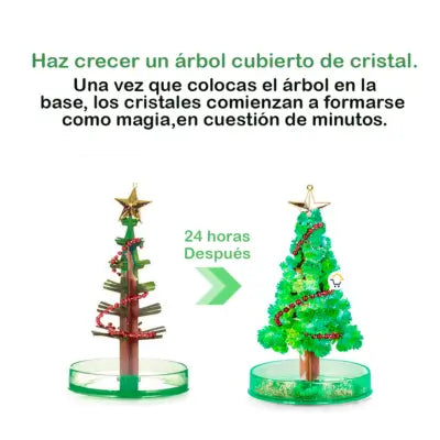 Papá noel giratorio + Kit Velitas x6 + Mini Arbol Magico