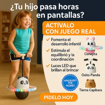 Saltador LED Infantil 3 en 1 – Diversión y Desarrollo Motor en Casa