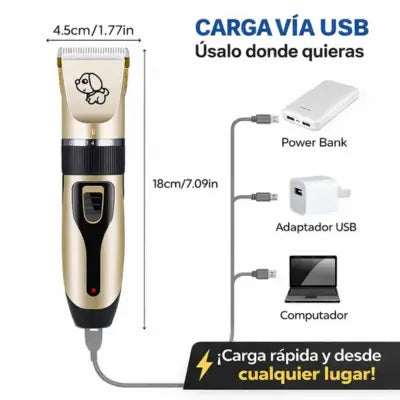 SMINIKER™ peluquería fácil, silenciosa y sin estrés para tus peluditos