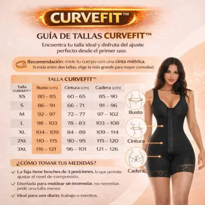 CURVEFIT™ Control abdominal y busto en una sola prenda®