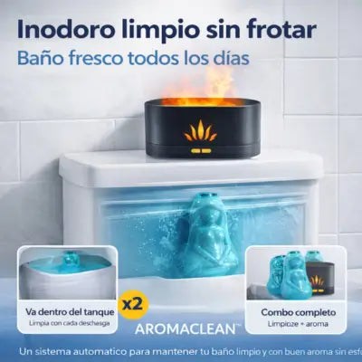 AROMACLEAN™ baño fresco, limpio y sin frotar