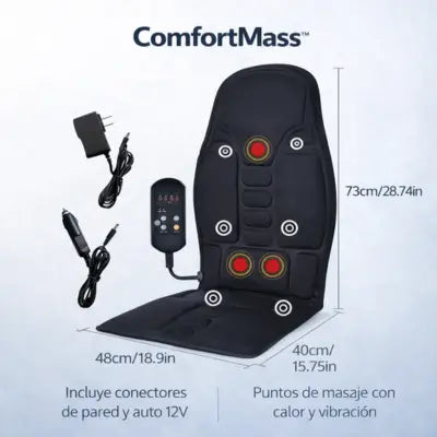 COMFORTMASS™ Asiento masajeador para trabajo, casa o auto