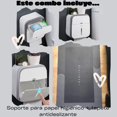 HomeCare™® Combo para un baño Seco, Seguro y Siempre Organizado