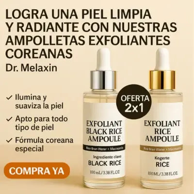Dr Melaxin-Luce una piel más suave y luminosa con tecnología coreana 2x1