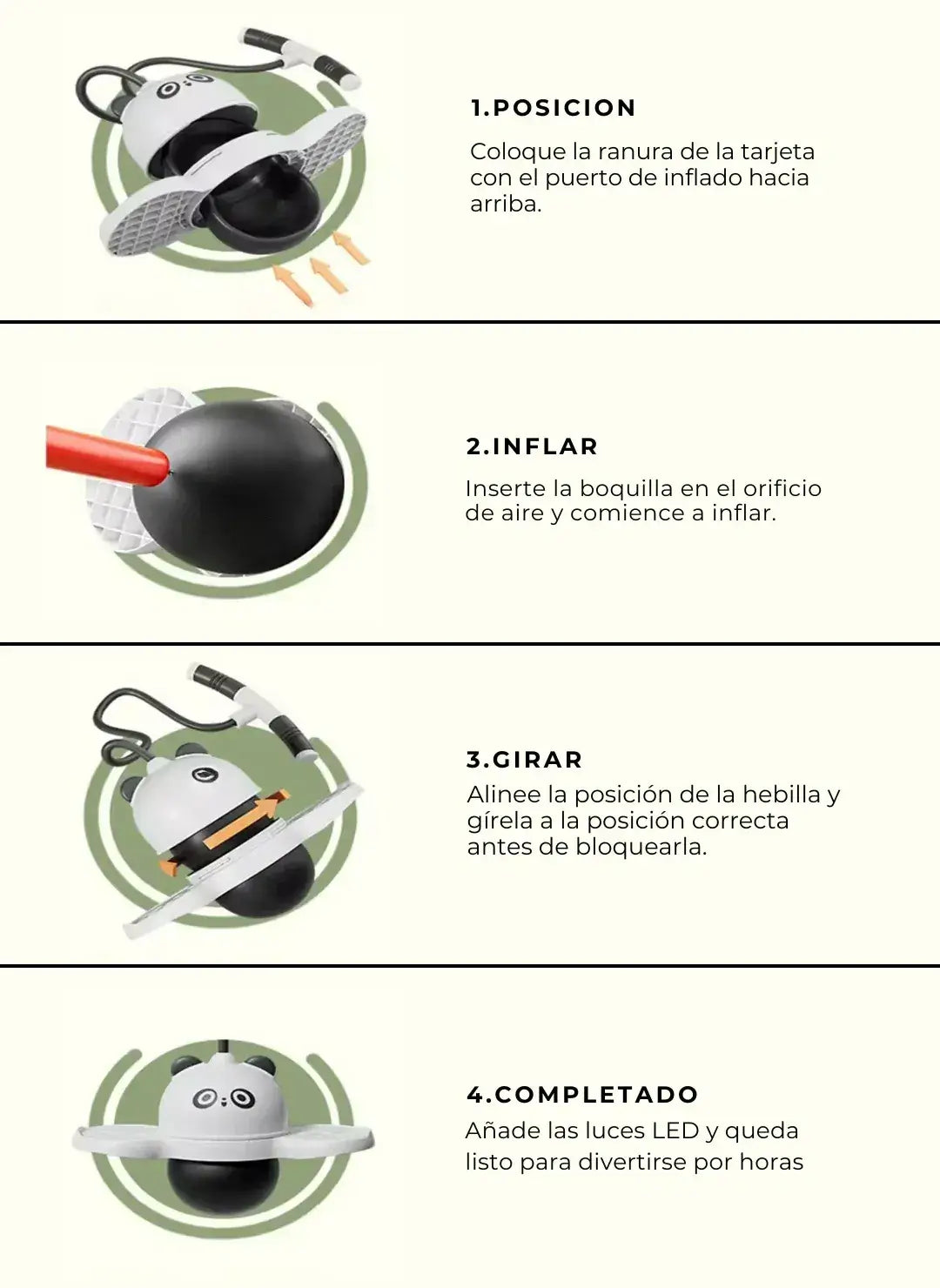 Saltador LED Infantil 3 en 1 – Diversión y Desarrollo Motor en Casa