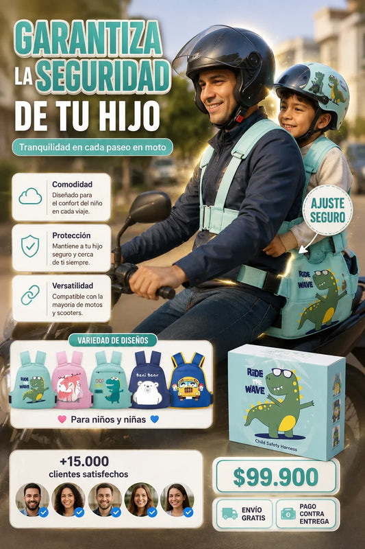 Cinturón de Seguridad Infantil para Motocicleta