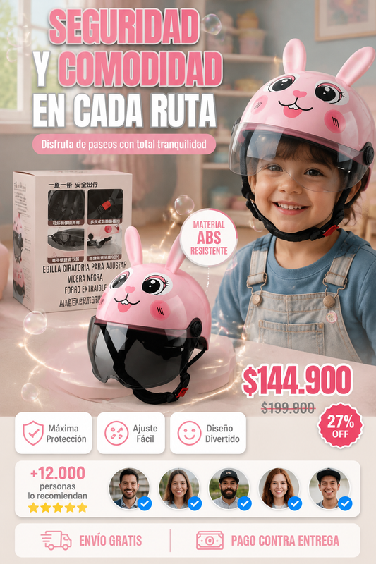 Casco de motos para niños